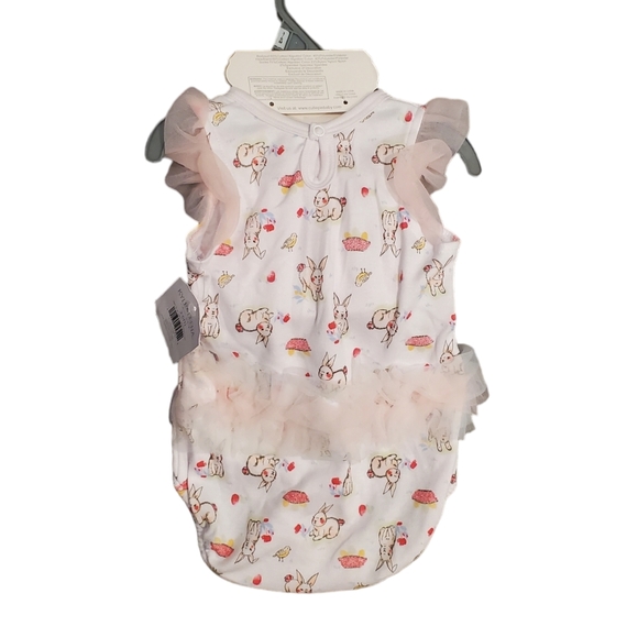 Kyle & Deena Bodysuit Newborn 3-6 Mounth Multi Pink Bunny Set 3pc - Picture 3 of 5